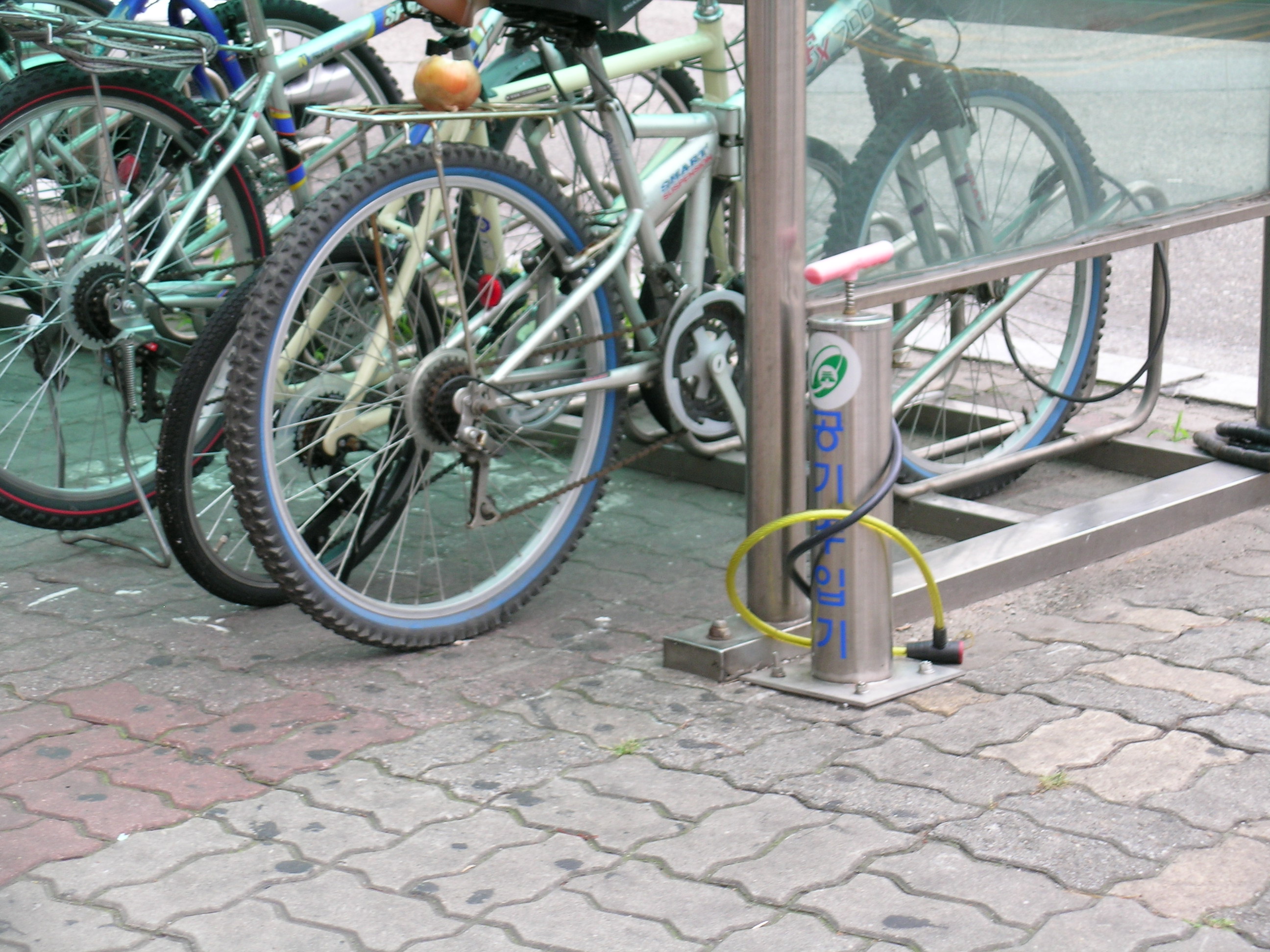Public Bike Parking in Seoul, South Korea